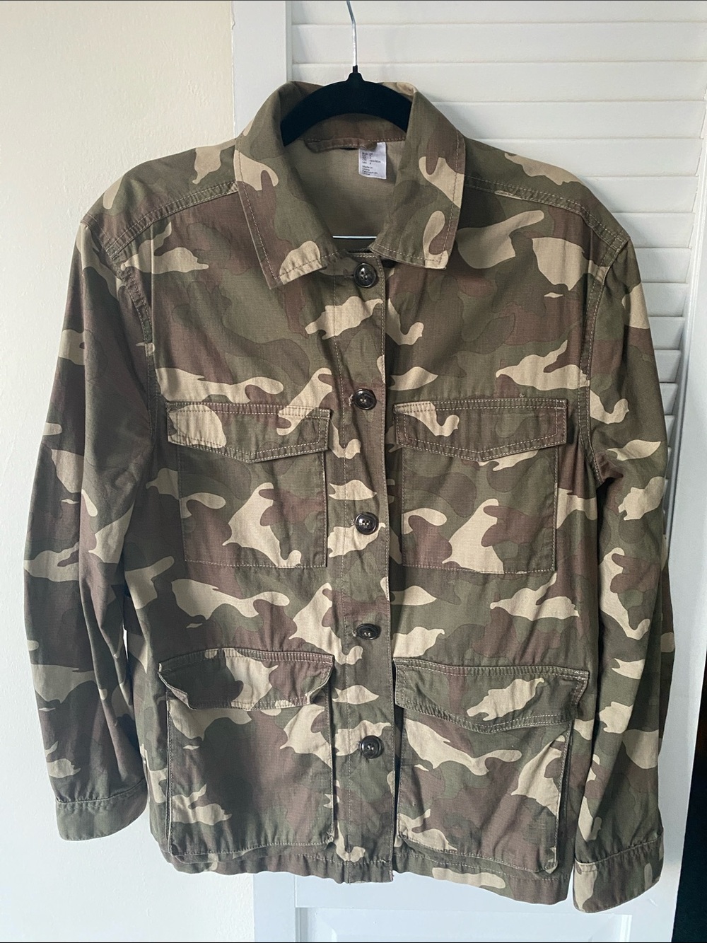 Camouflage Utility Jacket - Olive Camo